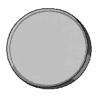 silver coin  smooth blank face