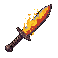 push knife knuckle  fire enchanted molten