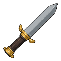 push knife knuckle  gold trimmed royal