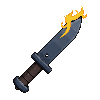 push knife knuckle  magical glowing
