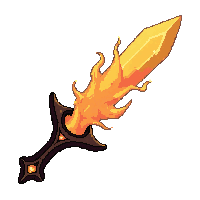 sai prong dagger  fire enchanted molten