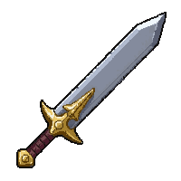sai prong dagger  gold trimmed royal