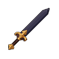straight dirk dagger  gold trimmed royal