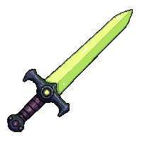 straight dirk dagger  magical glowing