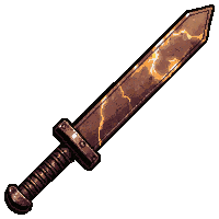 tanto japanese  lightning charged crackling