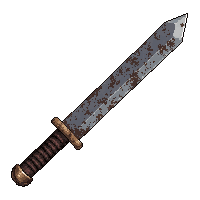 tanto japanese  rusted broken