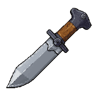 throwing knife  ancient weathered