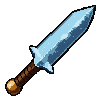throwing knife  frost enchanted icy