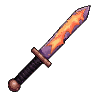 throwing knife  lightning charged crackling
