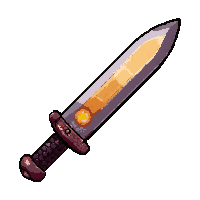 throwing knife  magical glowing