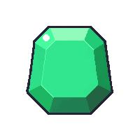 jade green  asymmetric raw chunk