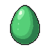 jade green  egg shaped polished