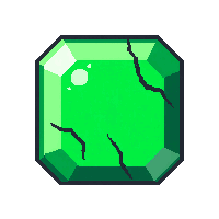 jade green  shattered cracked