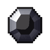 onyx black  cluster of three