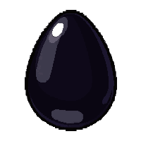 onyx black  egg shaped polished