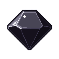 onyx black  pyramidal cut