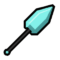 opal iridescent  double pointed wand