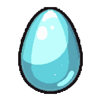 opal iridescent  egg shaped polished