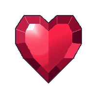 ruby red  heart shaped cut