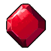 ruby red  medium cut