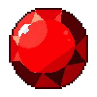ruby red  perfectly round polished