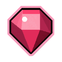 ruby red  pyramidal cut