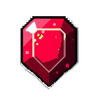 ruby red  shattered cracked