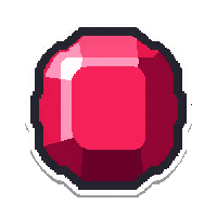 ruby red  small chip