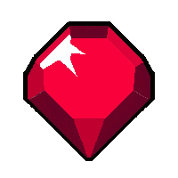 ruby red  star shaped cut
