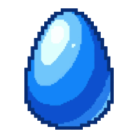 sapphire blue  egg shaped polished