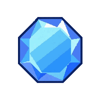 sapphire blue  glowing magical
