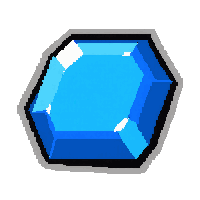 sapphire blue  hexagonal prism cut
