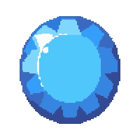 sapphire blue  perfectly round polished