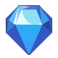 sapphire blue  pyramidal cut