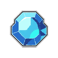 sapphire blue  small chip