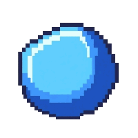 sapphire blue  smooth pebble
