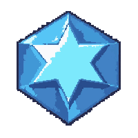 sapphire blue  star shaped cut