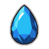 sapphire blue  teardrop pendant