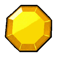 topaz yellow  hexagonal prism cut