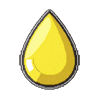 topaz yellow  teardrop pendant