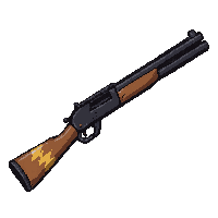 lever action rifle  lightning charged crackling