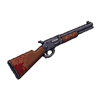 musket long rifle  blood stained battle worn
