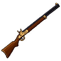musket long rifle  gold trimmed royal