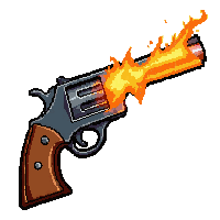 revolver six shooter  fire enchanted molten