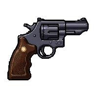 revolver six shooter  magical glowing