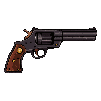 revolver six shooter  rusted broken