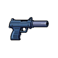 sci fi laser blaster  rare blue tier