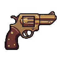 steampunk brass pistol  shadow touched ethereal