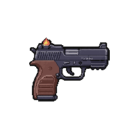 submachine gun compact  magical glowing