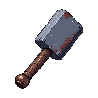 maul giant two handed  rusted broken